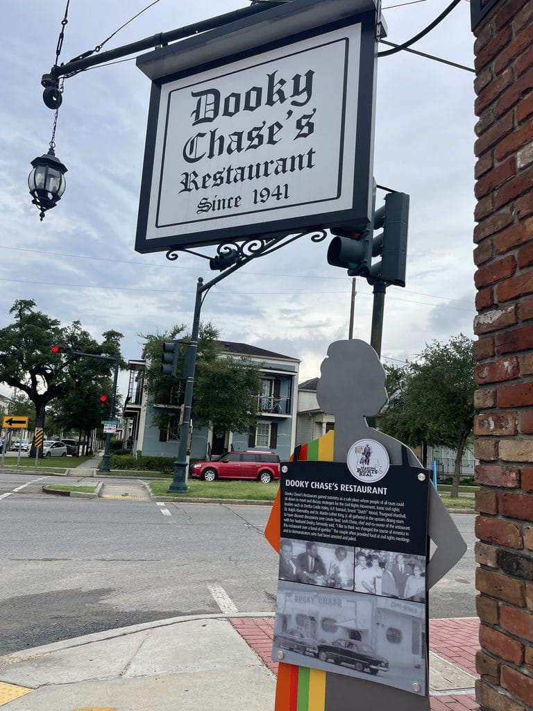 The historic Dooky Chase Restaurant in the Treme neighborhood of New Orleans